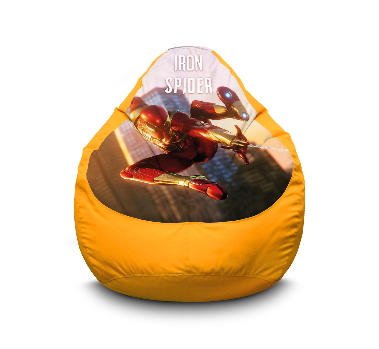 

Кресло мешок iPuff "Iron Spider. Yellow" Оксфорд XXL (90х125 см) Желтый