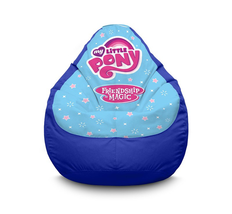 

Кресло мешок iPuff "My Little Pony. Logo" Оксфорд XXL (90х125 см) Синий