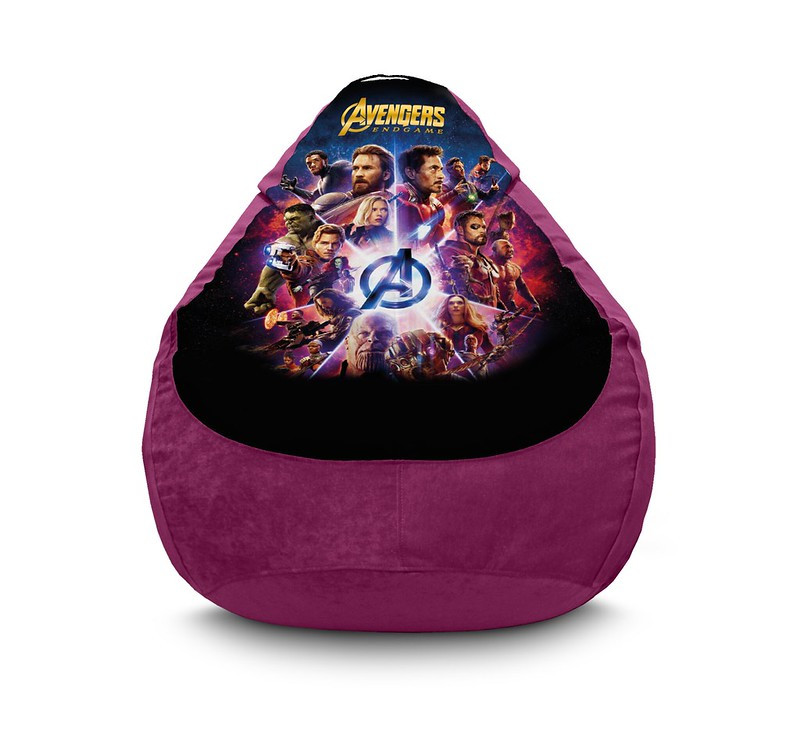 

Кресло мешок iPuff "Avengers. End Game. Violet" Флок XXL (90х125 см) Фиолетовый
