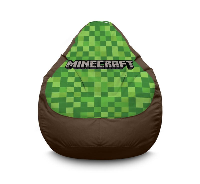 

Кресло мешок iPuff "Minecraft" Оксфорд XL (80x110 см) Коричневый