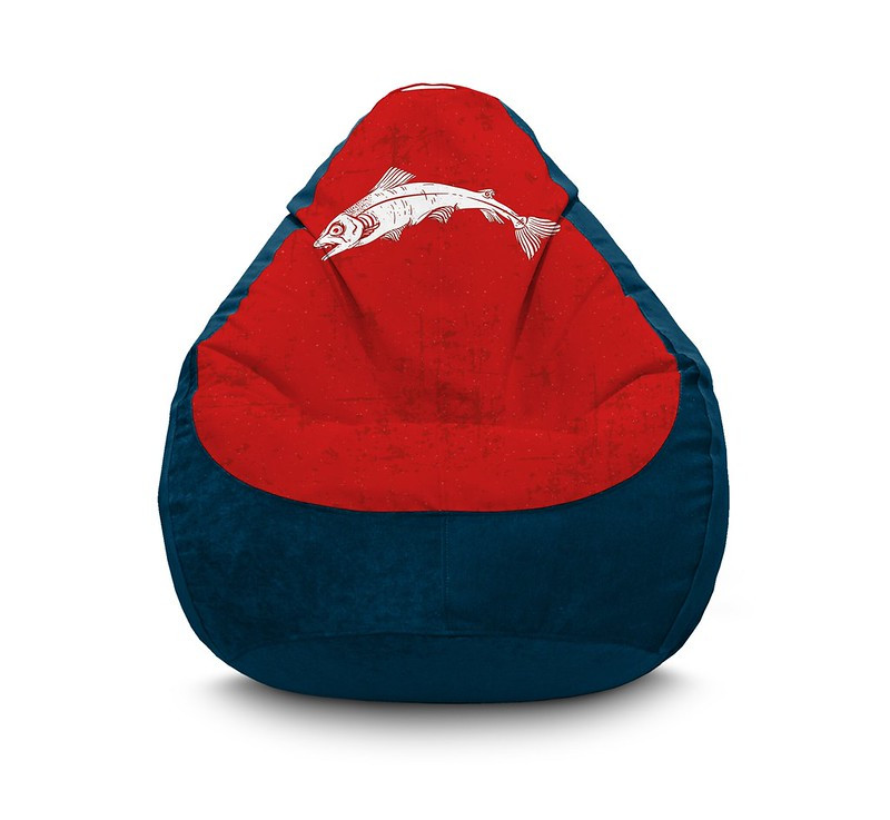 

Кресло мешок iPuff "Game of Thrones. House Tully" Флок XXXL (100х135 см) Синий