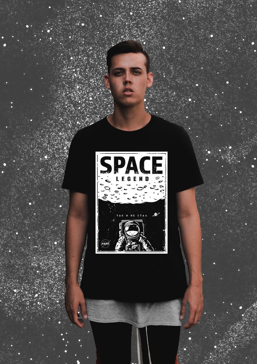 

Футболка URC Cotton fields Космическая легенда M сіра (T-SPACE-M)