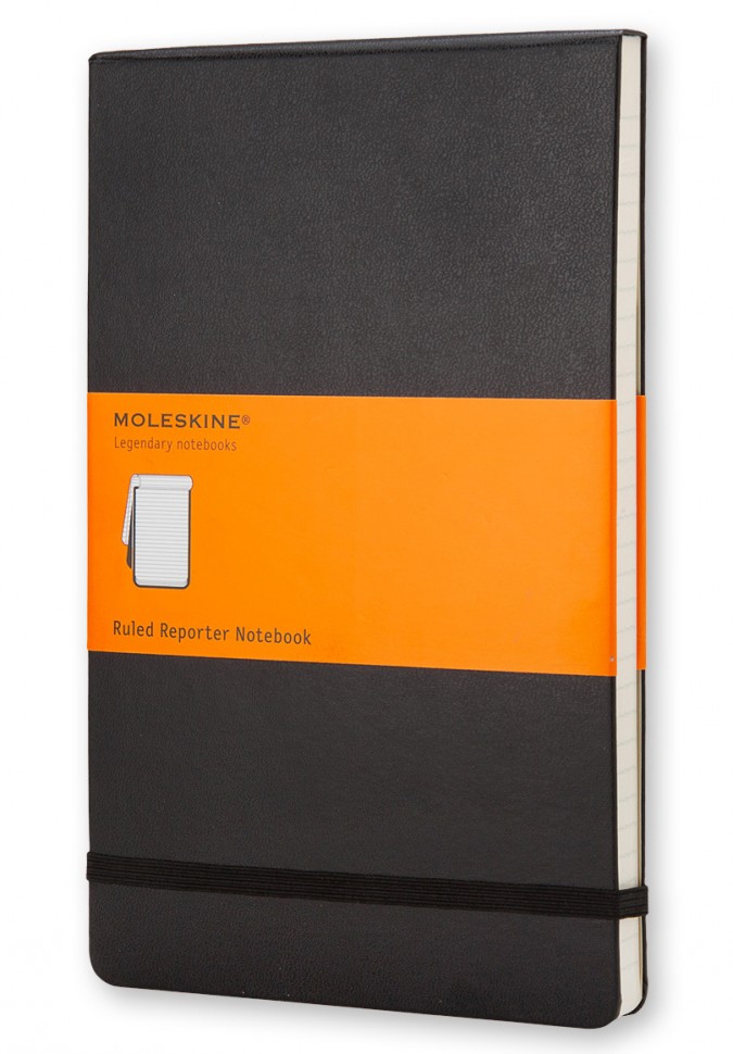 

Репортерський блокнот Moleskine кишеньковий 9 х 14 см в лінію чорний
