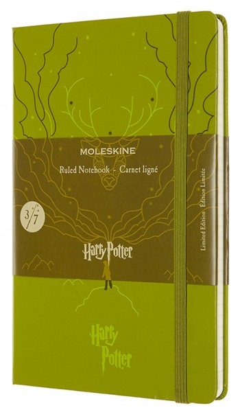 

Блокнот Moleskine Harry Potter 3/7 середній 13 х 21 см в лінію оливковий