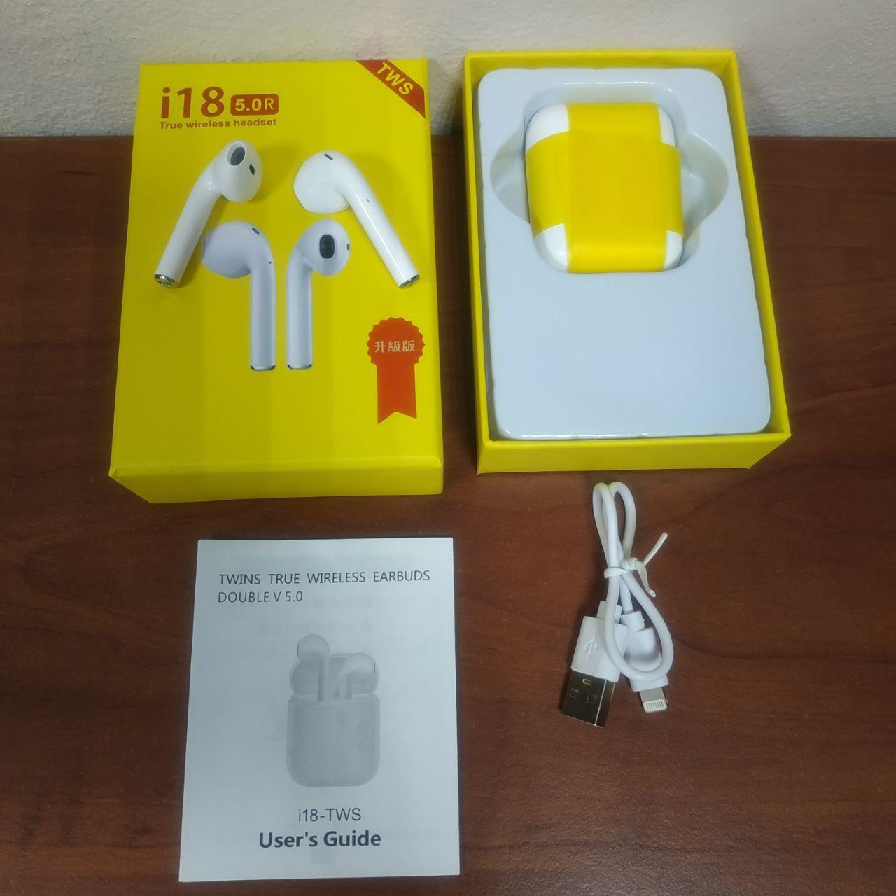 

Навушники i18-tws 5.0 бездротові (67678)