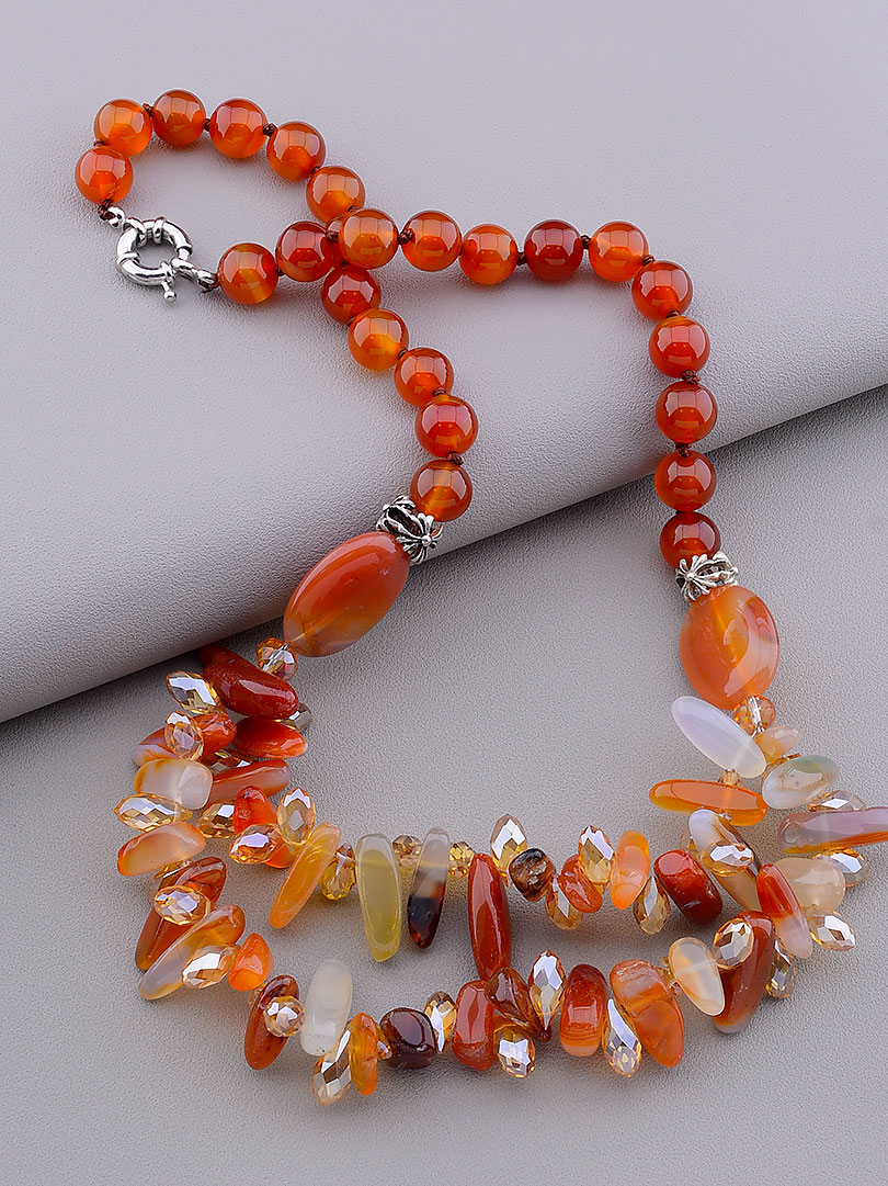 

Бусы Sunstones из сердолика 52 см. 030132