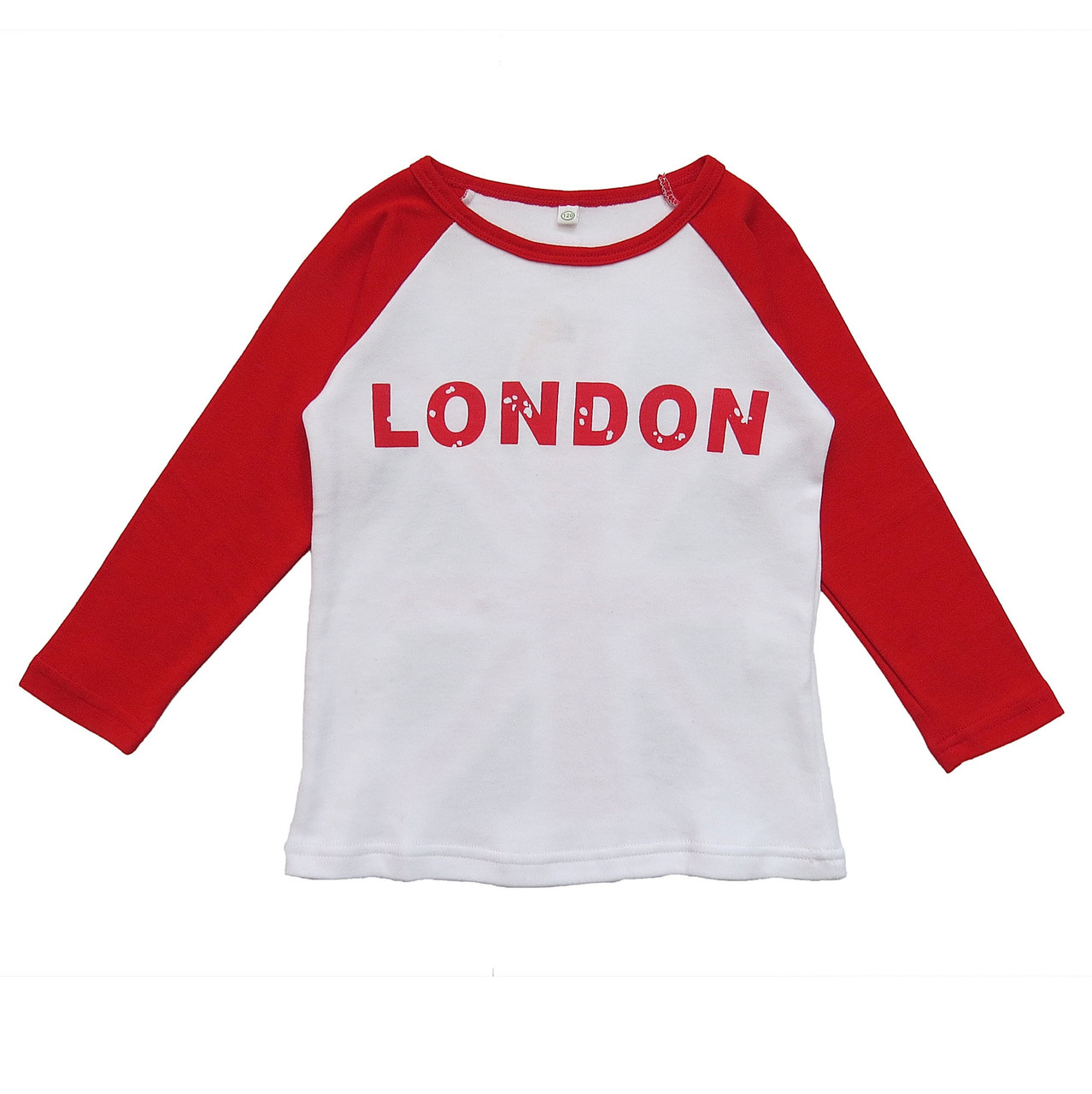 

Лонгслив Allie&Bell London для девочки 120 см Белый с красным 4732