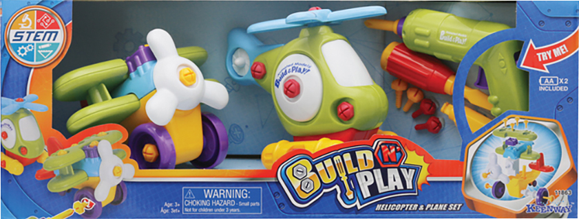 

Игровой набор Keenway Build & Play Аэроплан и вертолет (K11863)