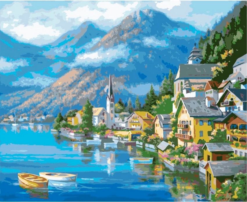 

Картина по номерам Австрийский пейзаж, 40х50см (КН2143) (0079-921)
