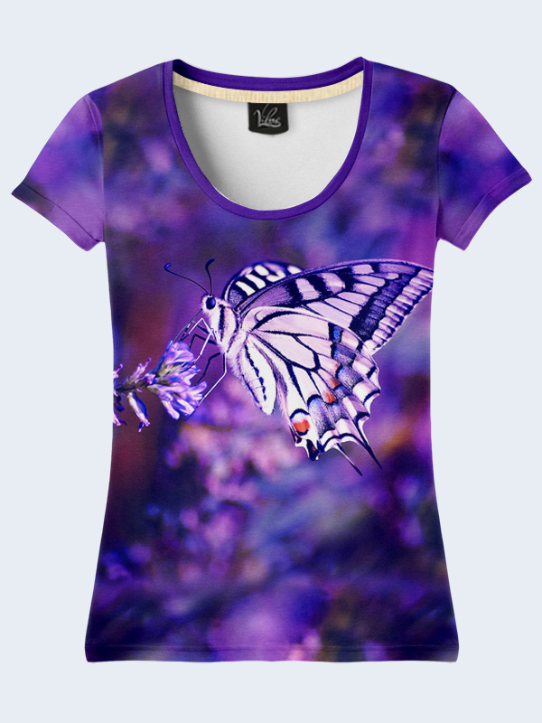 

Футболка Purple butterfly - Vilno -  - 2434, Футболка Purple butterfly - Vilno - L - 2434