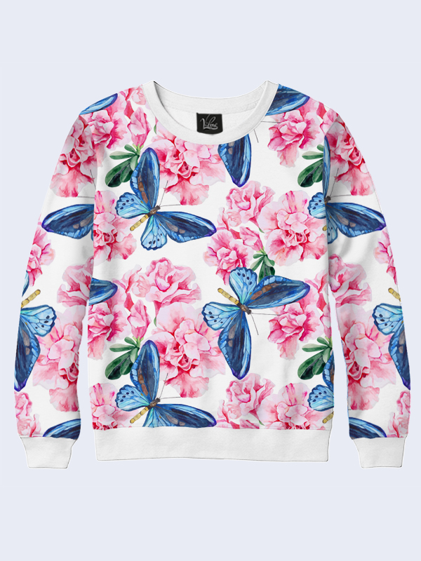 

Свитшот Blue butterflies - Vilno -  - 10118, Свитшот Blue butterflies - Vilno - L - 10118