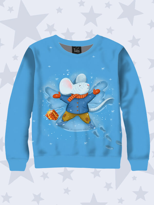 

Свитшот Mouse snow angel - Vilno - Возраст 5 лет, рост 110-116 - 7810