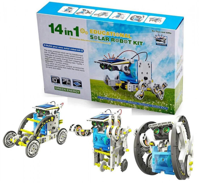 

Робот-конструктор Solar Robot kit 14 в 1