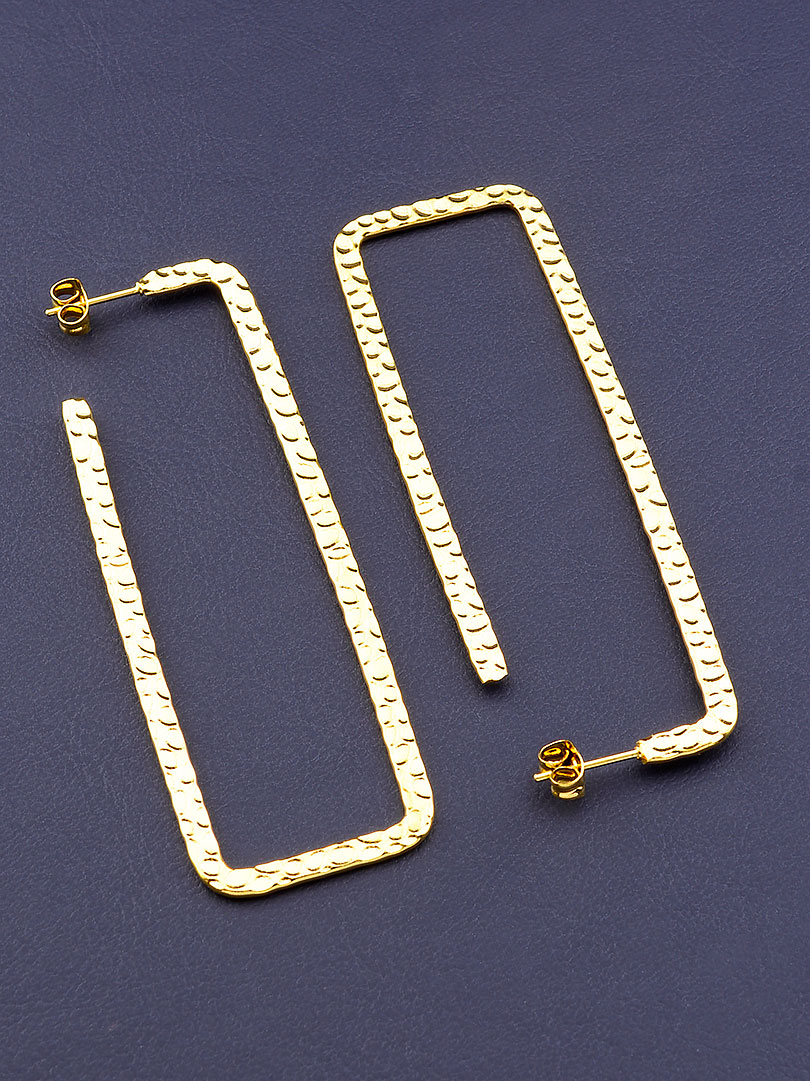 

Серьги 'FJ' 70х22мм. 080221