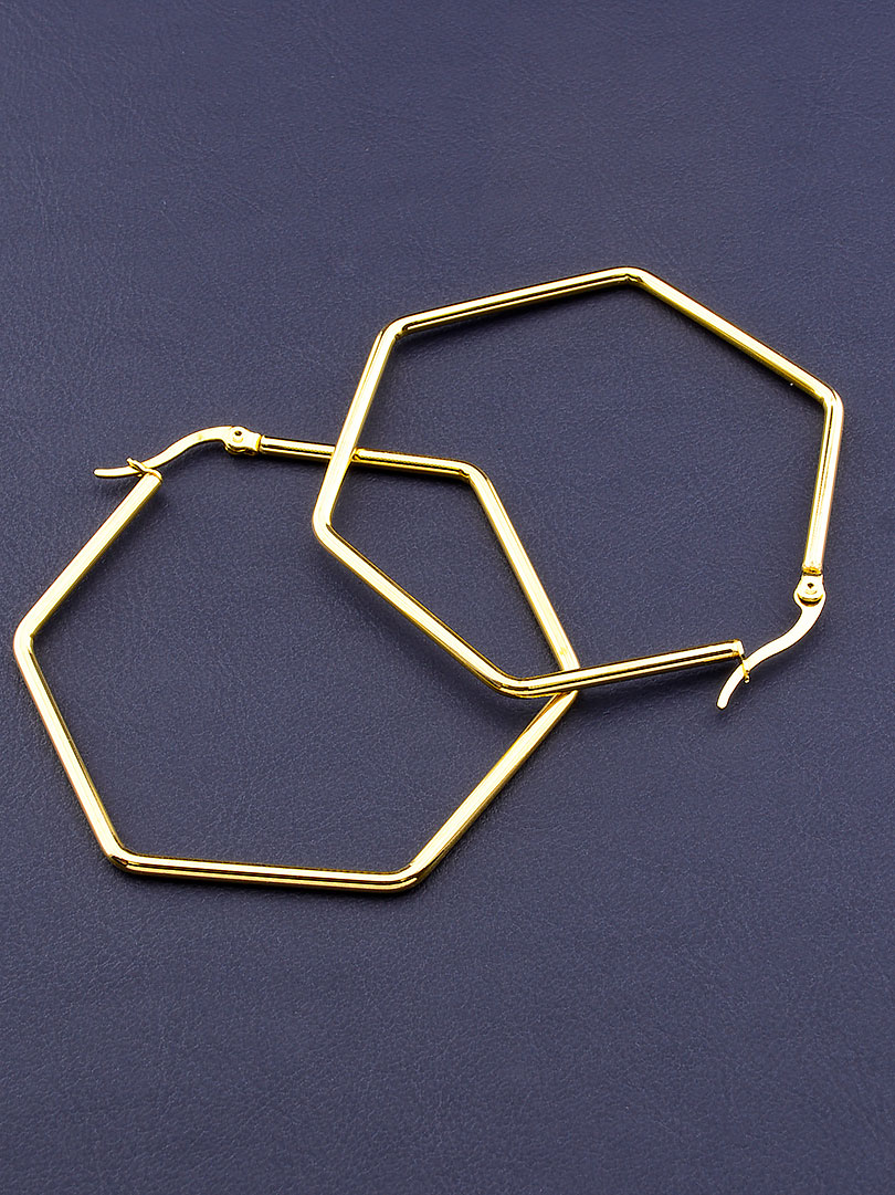 

Серьги 'FJ' 55х55мм. 080225