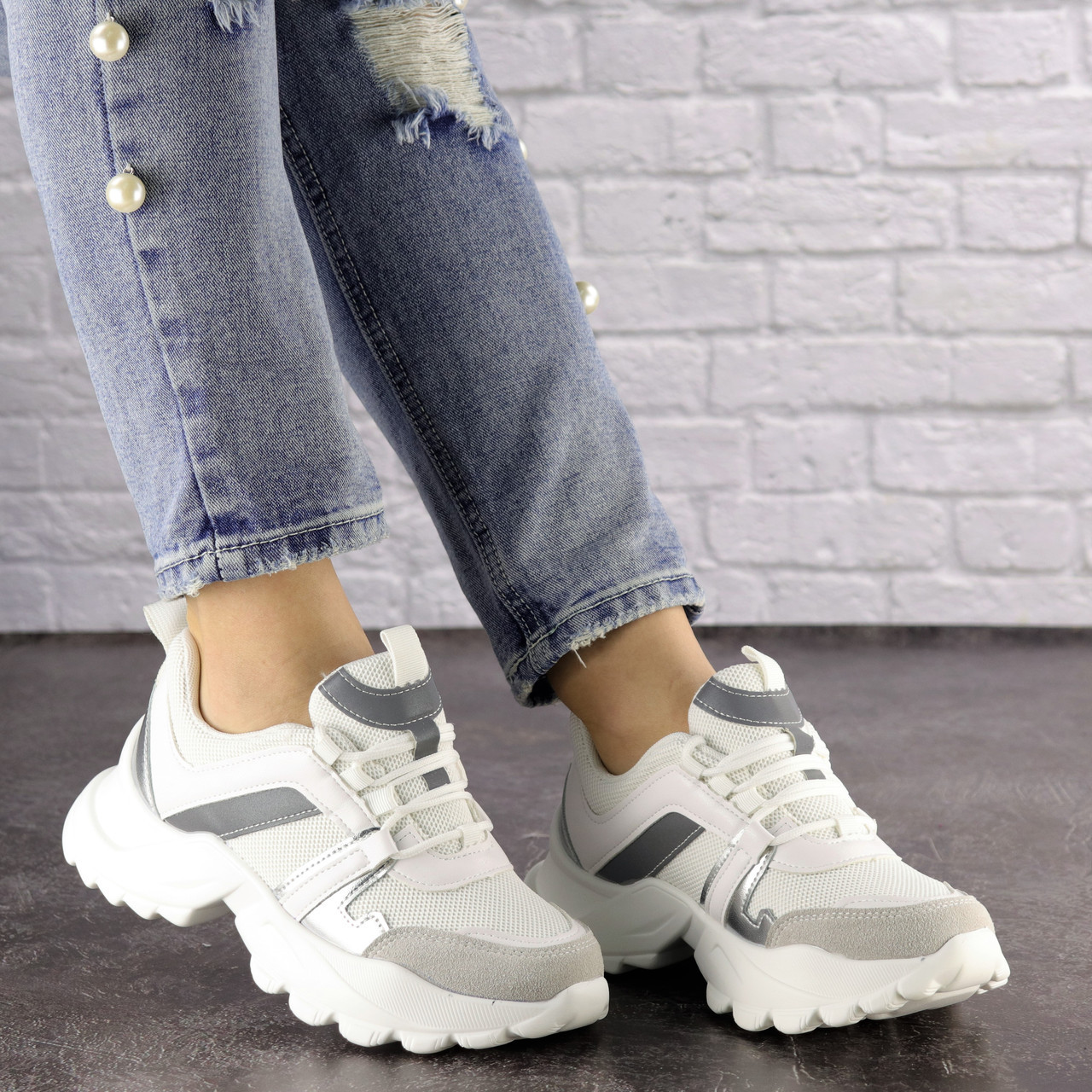 

Женские кроссовки Fashion Dexter 1546 39 размер 24 см Белый