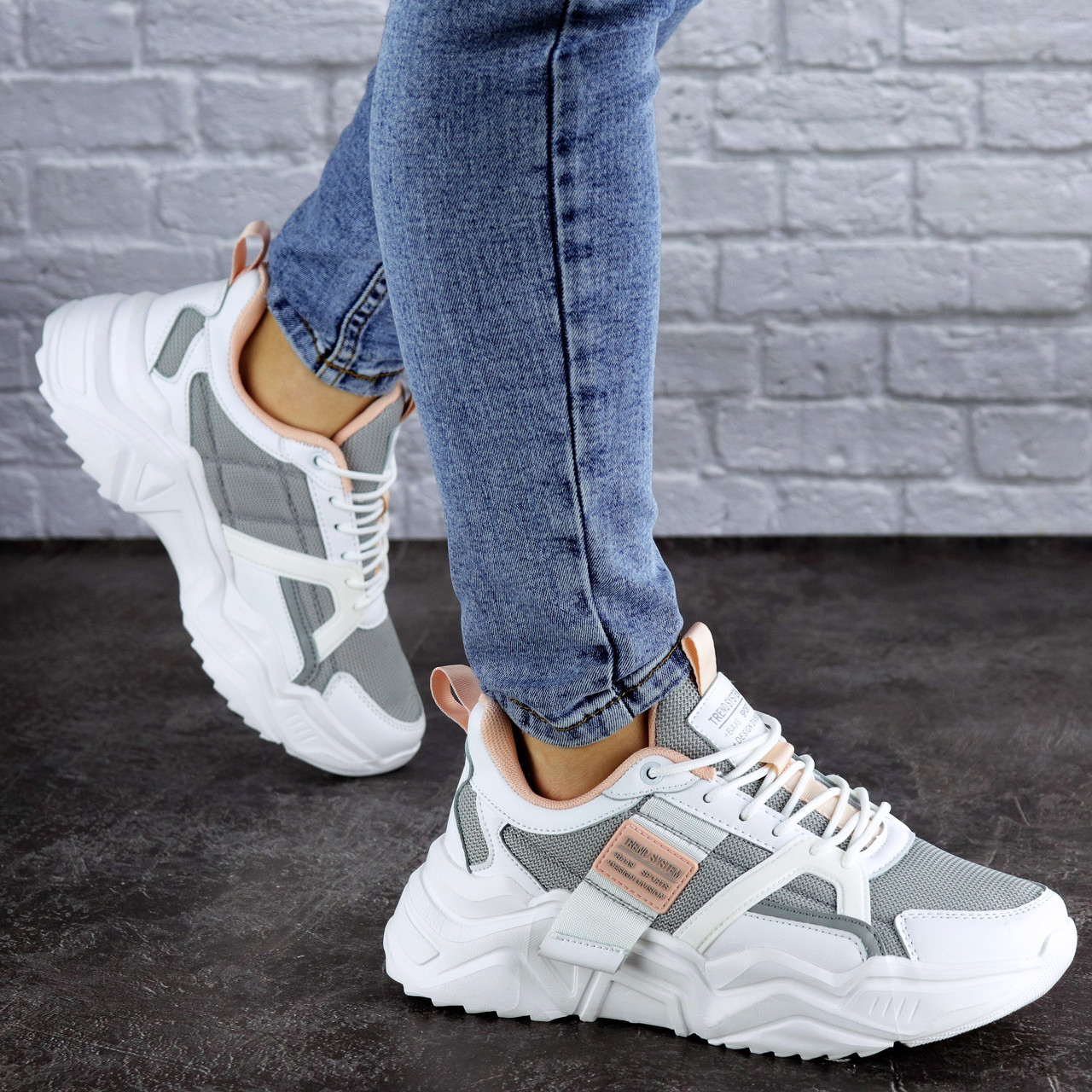 

Женские кроссовки Fashion Kirsty 1885 41 размер 25,5 см Серый