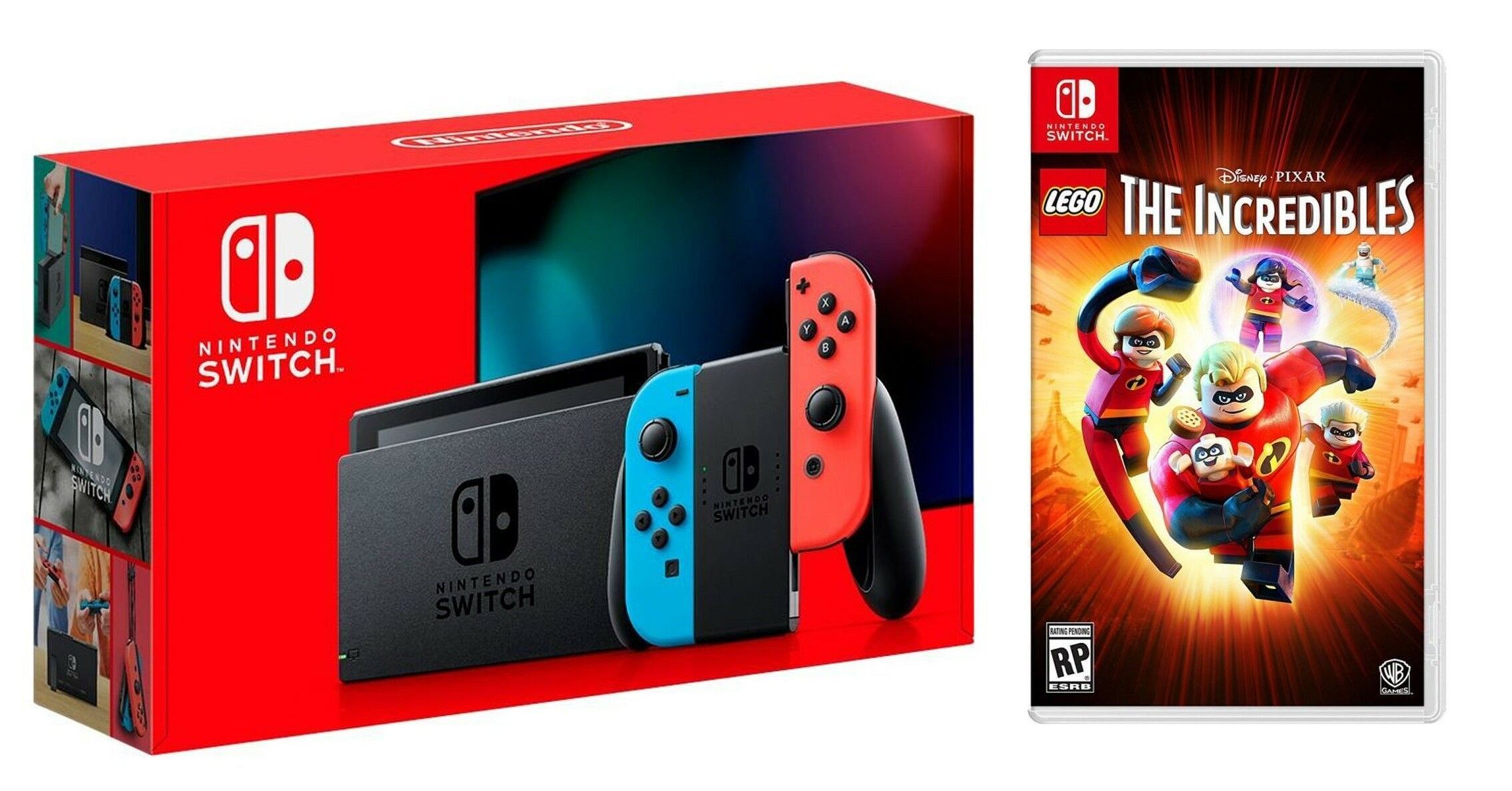 

Nintendo Switch Neon blue/red - Обновлённая версия + LEGO The Incredibles