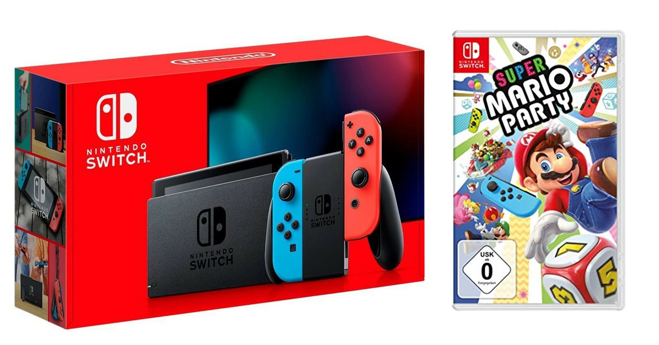 Консоль Nintendo Switch Neon blue/red - Обновлённая версия + Super Mario  Party + чехол – фото, отзывы, характеристики в интернет-магазине ROZETKA от  продавца: GameSales | Купить в Украине: Киеве, Харькове, Днепре, Одессе,  Запорожье, Львове