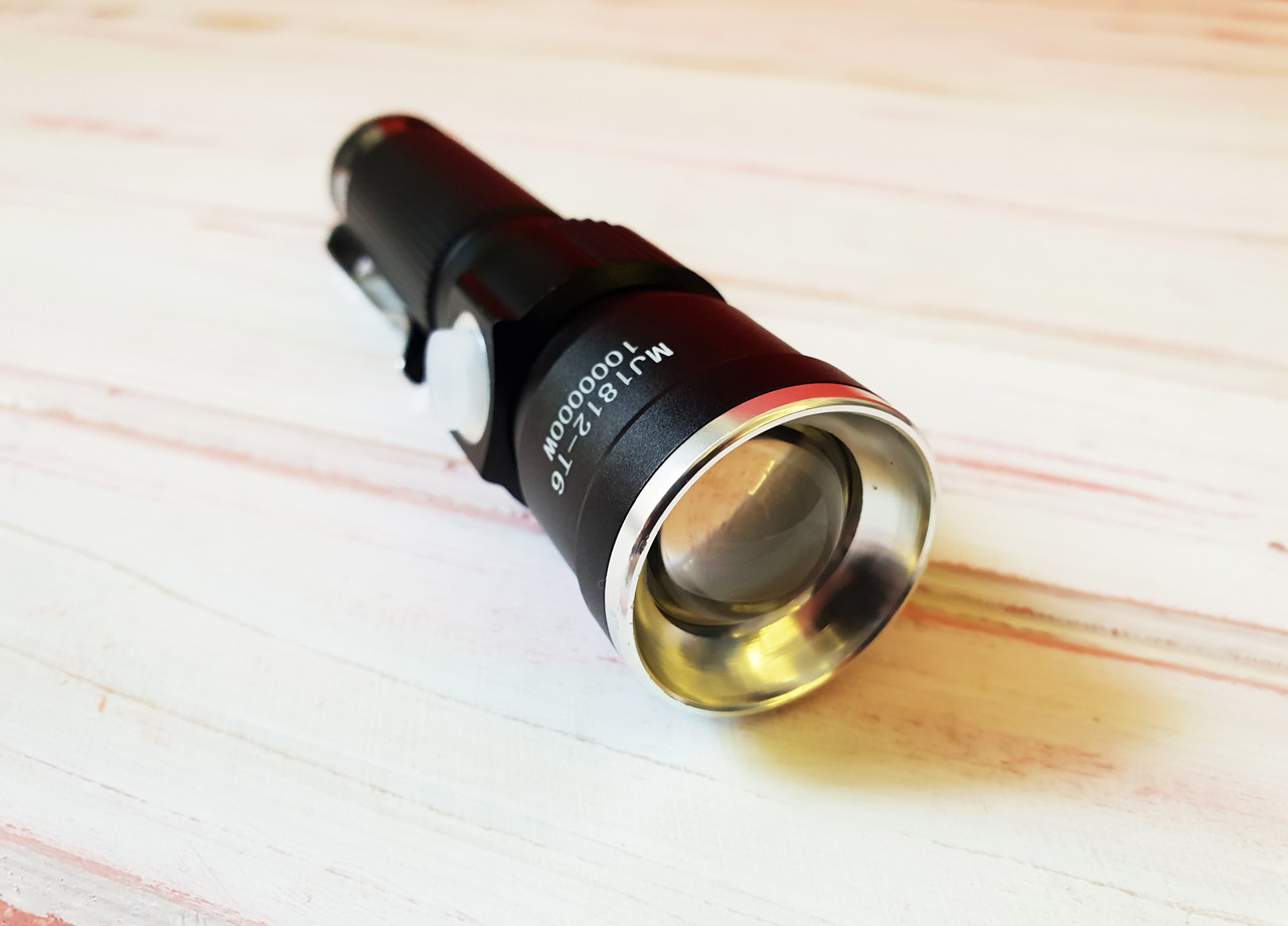 

Фонарь ручной Bright Light Flashlight MJ1812-T6 Черный (арт. MJ1812-T6)