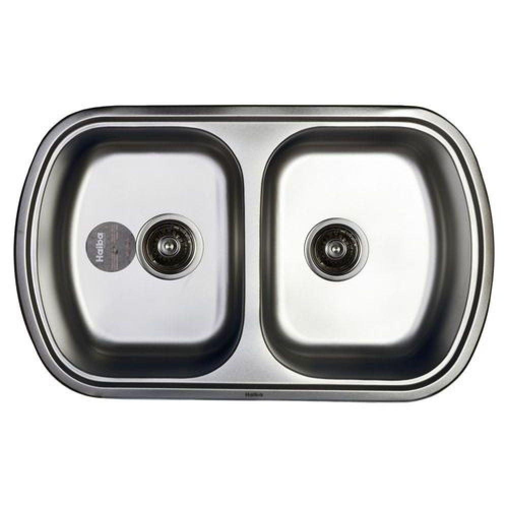 

Кухонная мойка Haiba 80x49 Double decor (4808)