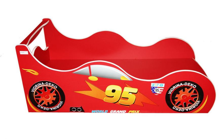 

Кровать-машинка Viorina-Deko Драйв 95 Форсаж-0004 Красный с подъемным механизмом 90х160