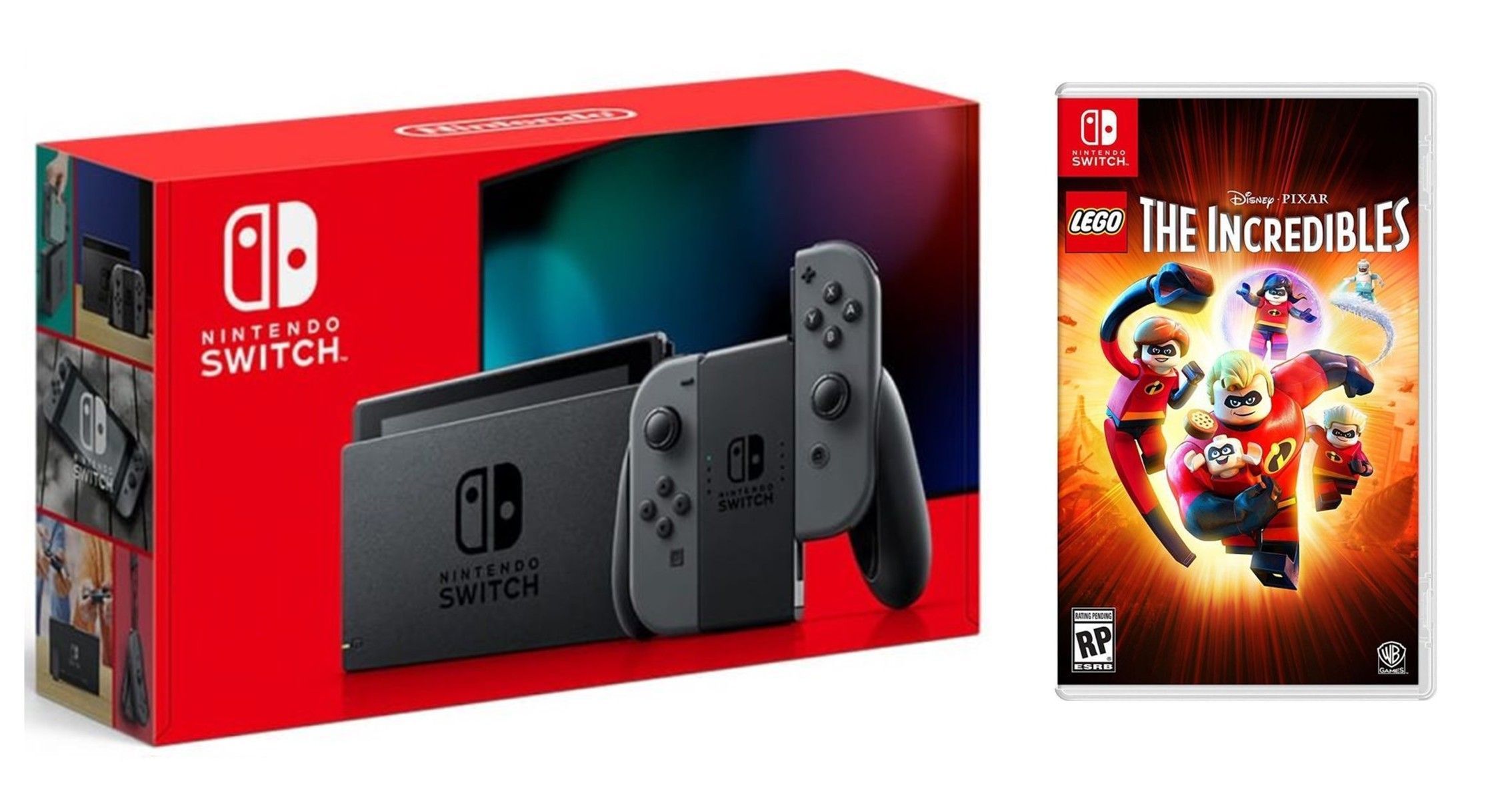

Nintendo Switch Gray - Обновлённая версия + LEGO The Incredibles
