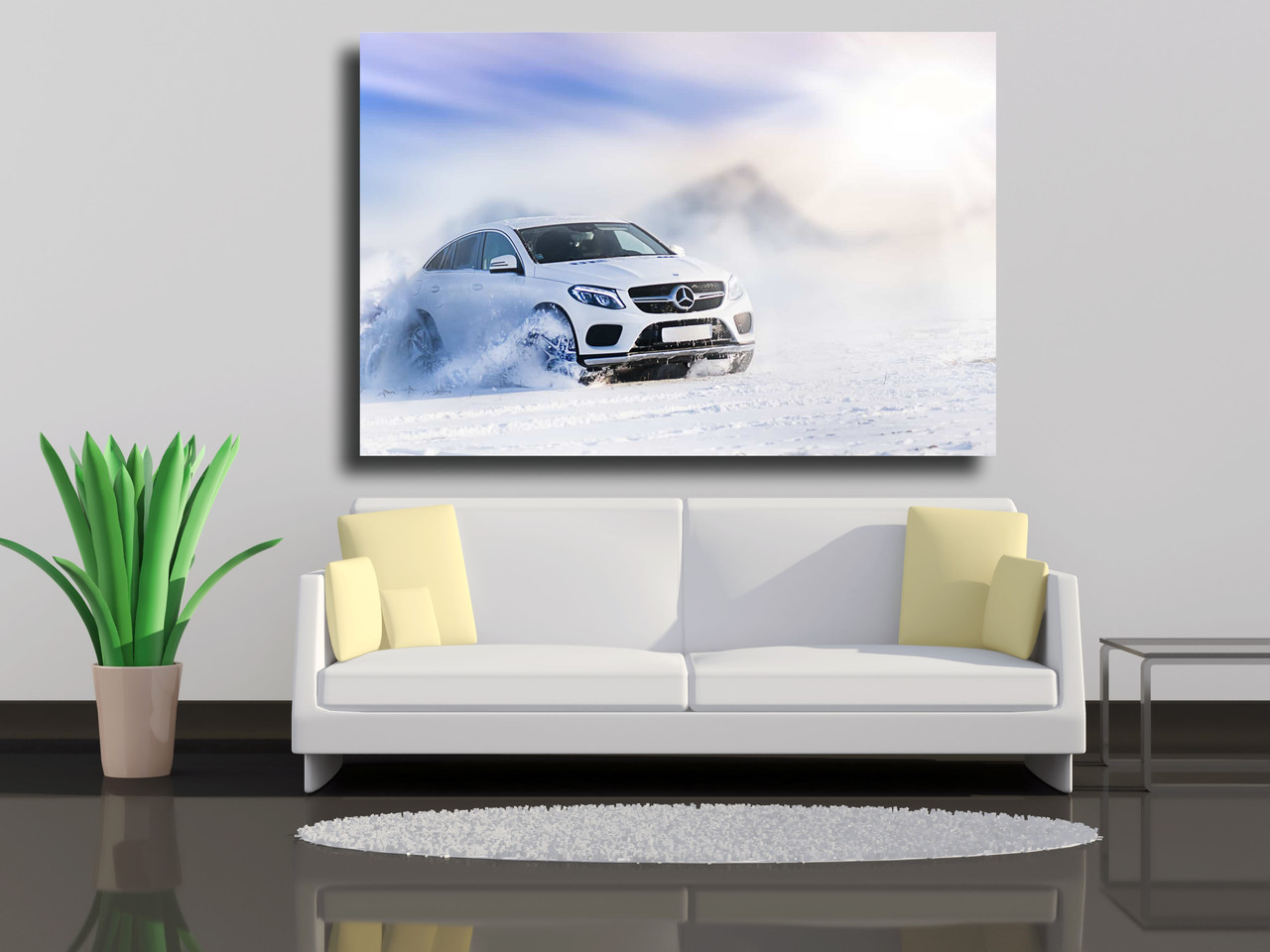 

Картины на холсте Mercedes-Benz GLE AMG 90х60