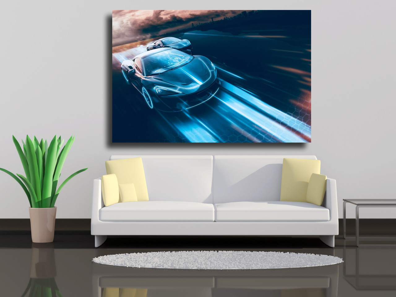 

Картины на холсте Гонки спортивных автомобилей 120х80