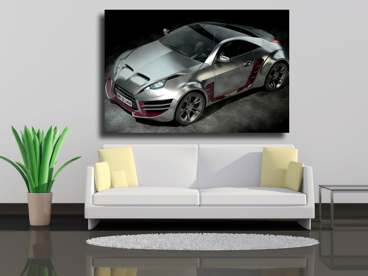 

Картины на холсте Роскошный спортивный автомобиль 90х60