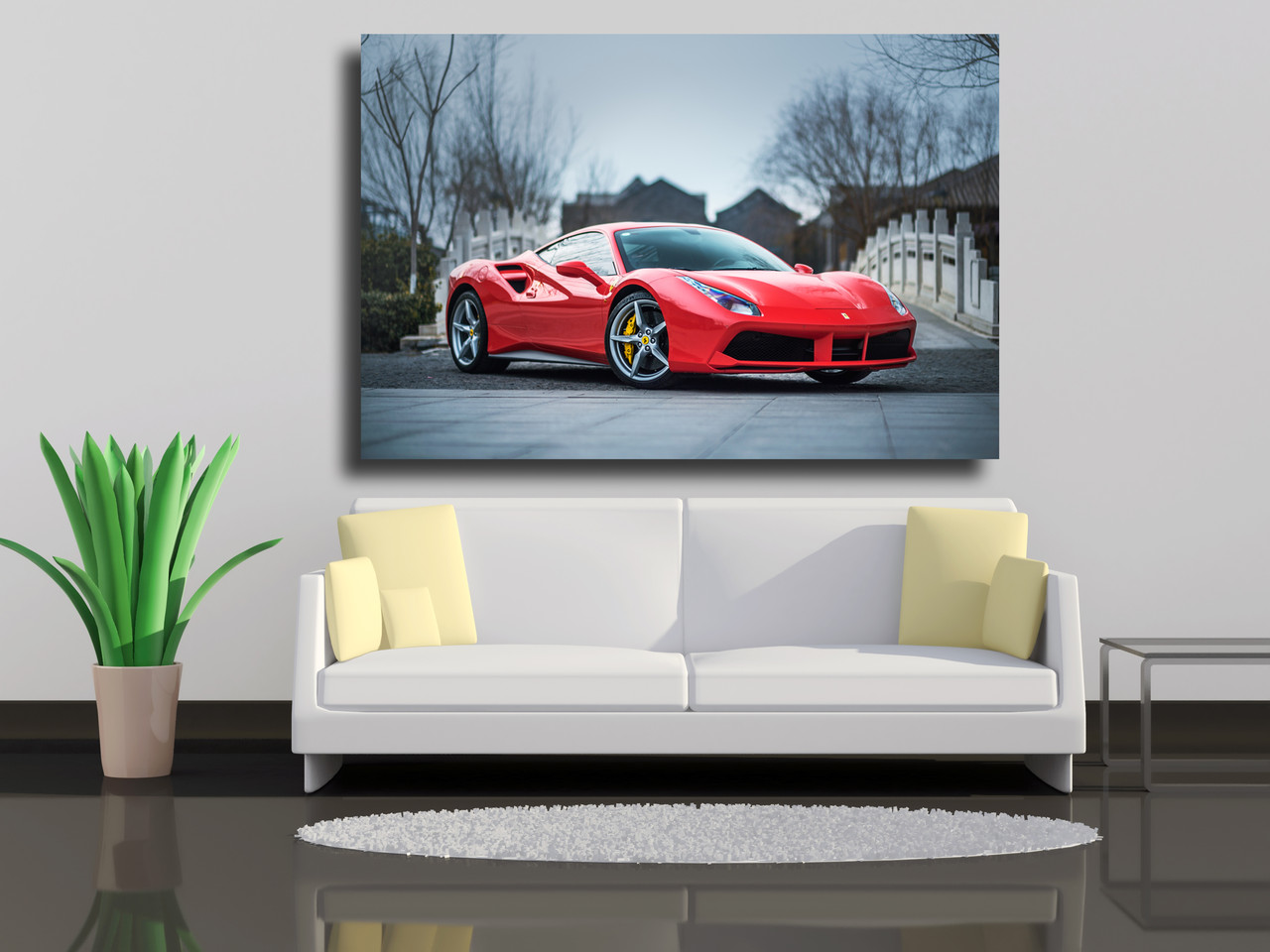 

Картины на холсте Ferrari 488 90х60