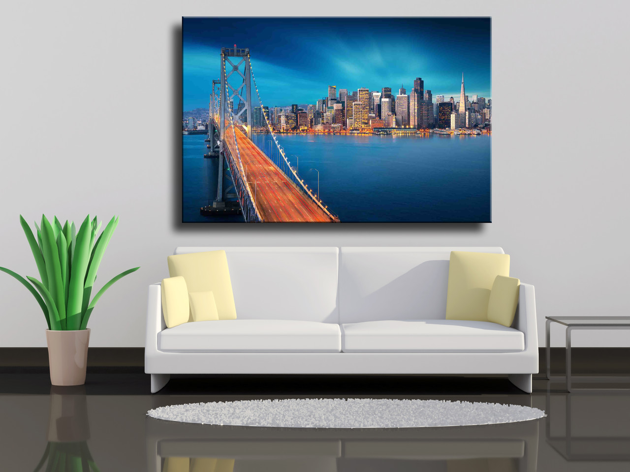 

Картина на холсте Сан-Франциско на рассвете с Bay Bridge 90х60