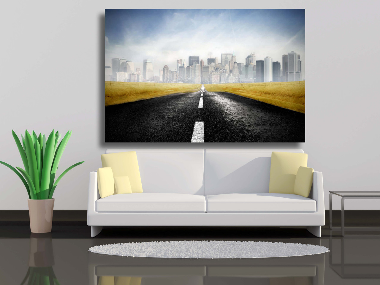 

Картина на холсте Дорога к городу 120х80