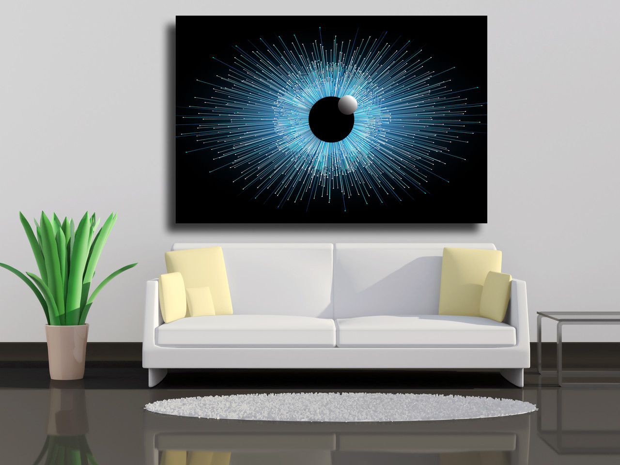 

Картина на холсте Абстракция глаза 75х50