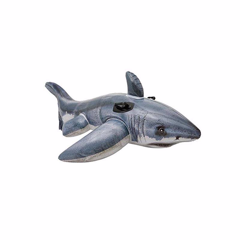 

Детский надувной плотик Intex 57525 "Акула" (173х107 см) Great White Shark Ride-On