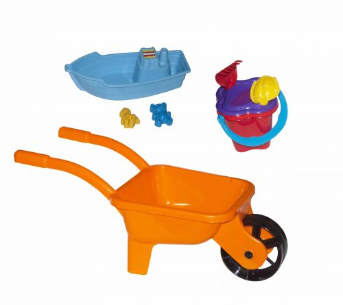 

Тачка Kinderway с лодочкой и песочным набором (оранжевая) KW-01-127 114441