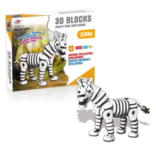 

Конструктор мягкий SEN YAN TOYS "Зебра", 81 деталь SY1006 9446322