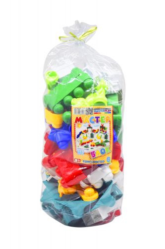 

Конструктор Colorplast Мастер блок 113 элементов 1-028 18497