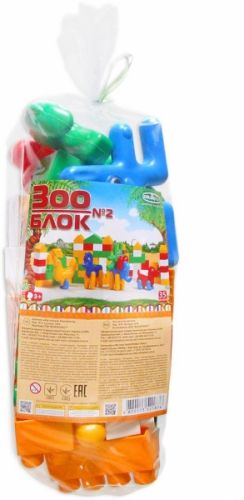 

Конструктор Colorplast "Зоо- Блок №2" (35 деталей) 1876 9110658