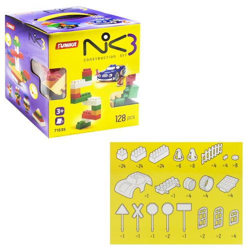 

Пластиковый конструктор Юника "NIK-3" 128 деталей 1535 151999