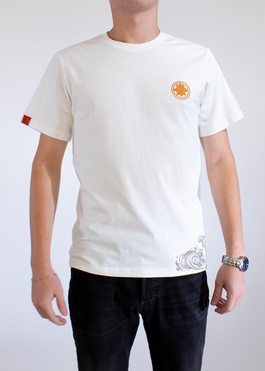 

Мужская Футболка Rising Carp White L