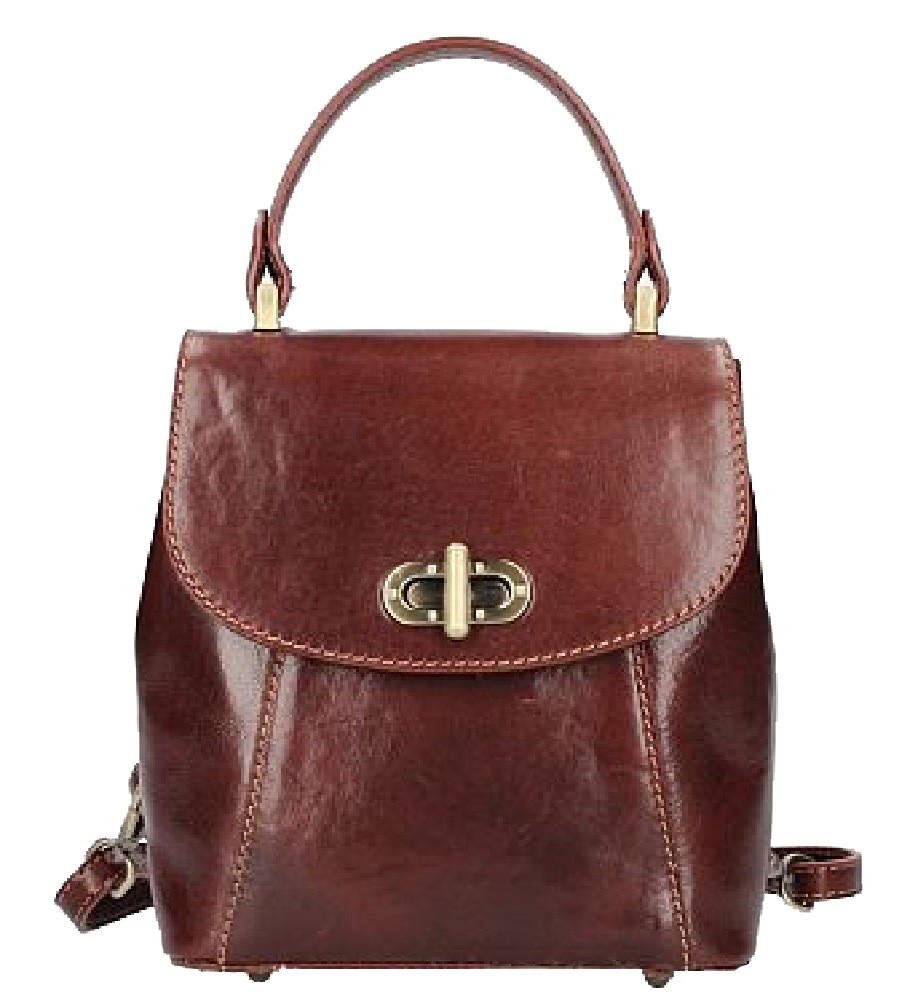 

Женская кожаная сумка-рюкзак Bottega Carele BC726 brown