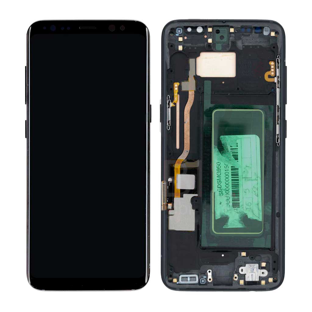 

Дисплей Samsung G950 Galaxy S8, Super AMOLED, с тачскрином, с рамкой, Black, Original PRC