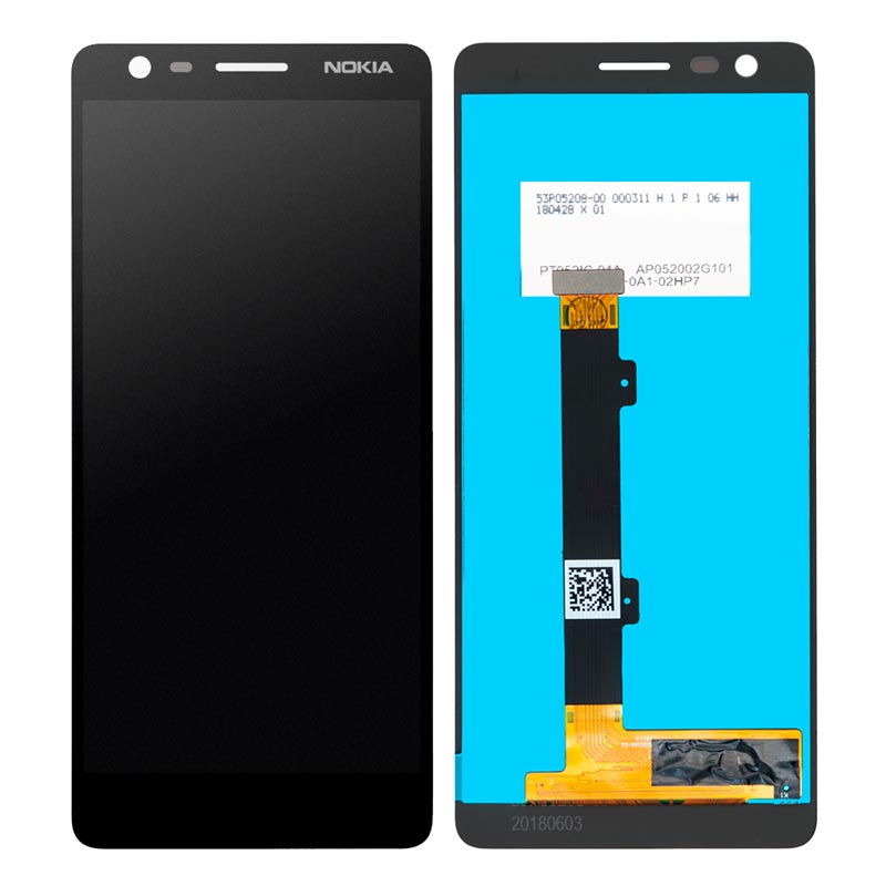 

Дисплей Nokia 3.1, с тачскрином, High Copy, Black