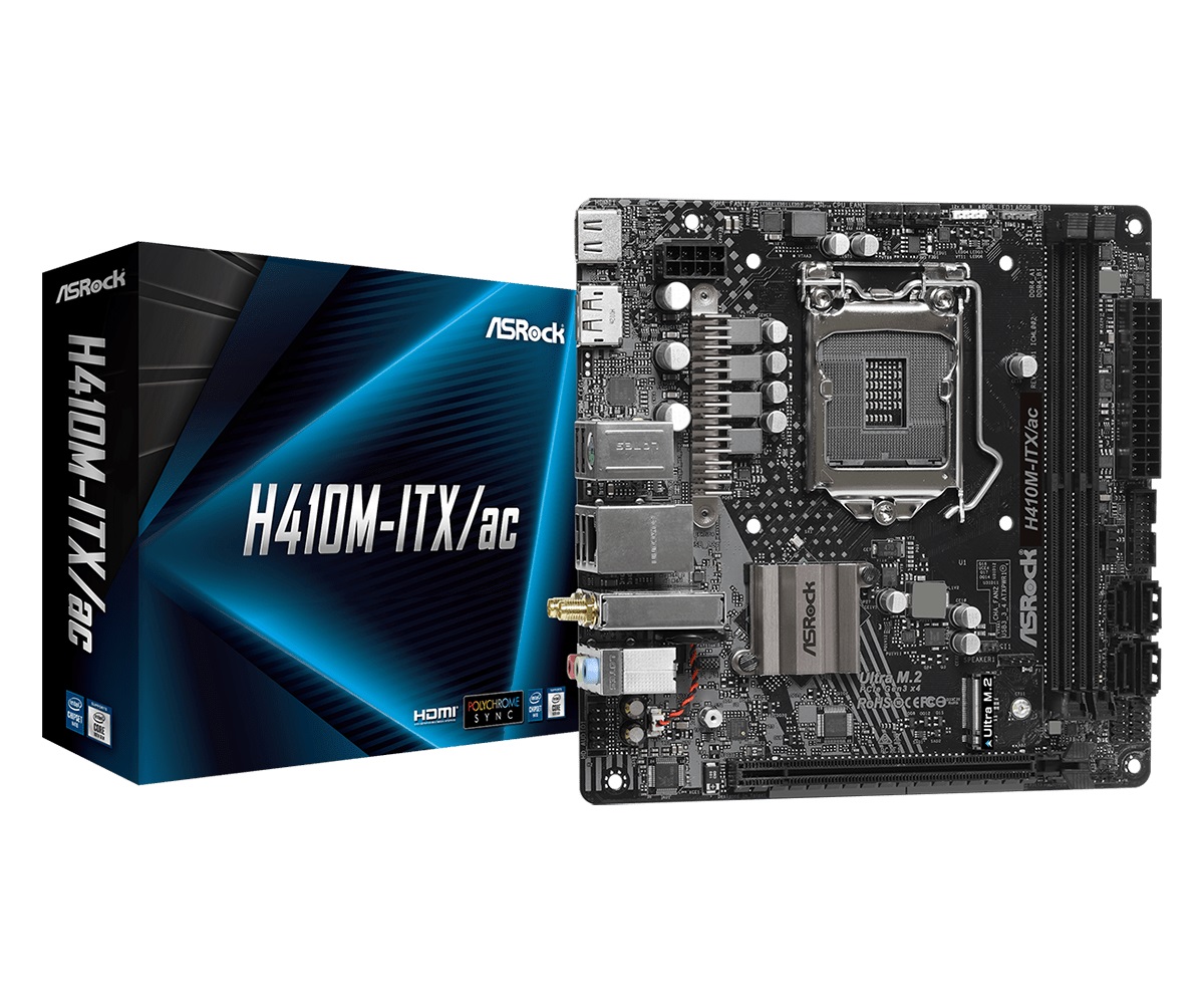 

Материнская плата ASRock H410M-ITX/ac Socket 1200
