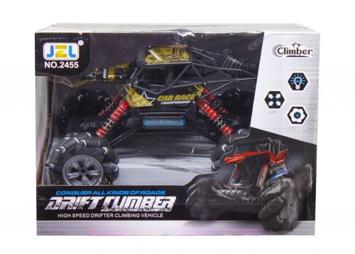 

Машинка на радиоуправлении JZL "Drift Climber" на роликовых колеса (черная) 2455 84598