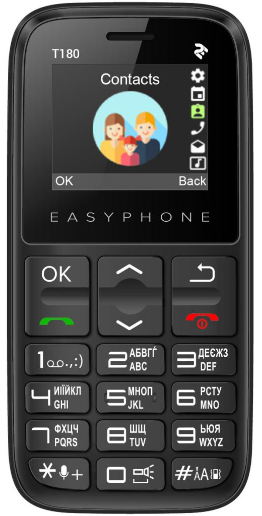 

Мобильный телефон 2E T180 2020 DualSim Black