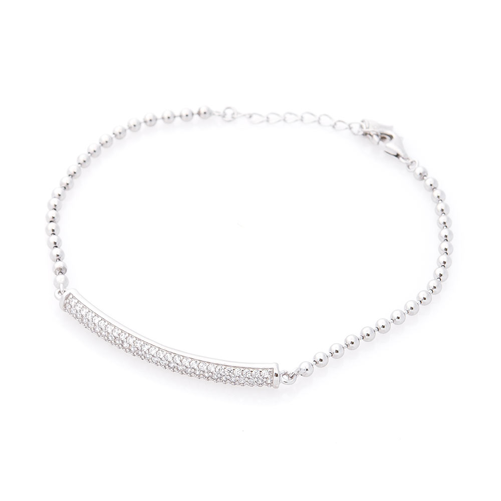 

Серебряный браслет ОНИКС с фианитами (вес 4.7 г) модели пр-141288-4,7-21