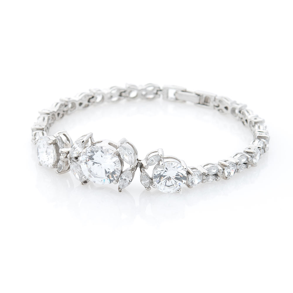 

Серебряный браслет ОНИКС с фианитами (вес 15.5 г) модели пр-14397-15,5-17