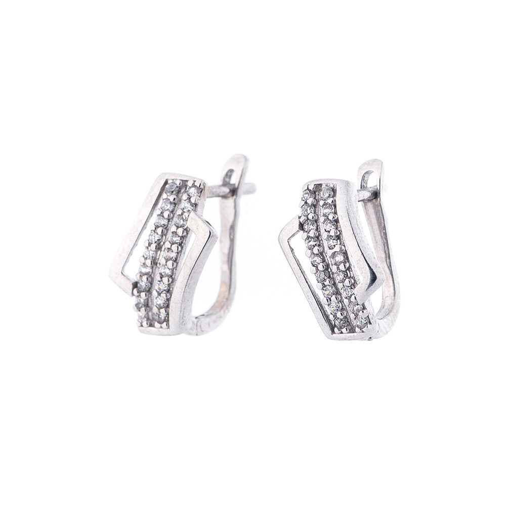 

Серебряные серьги ОНИКС с фианитами (вес 2 г) модели пр-121493-2,0